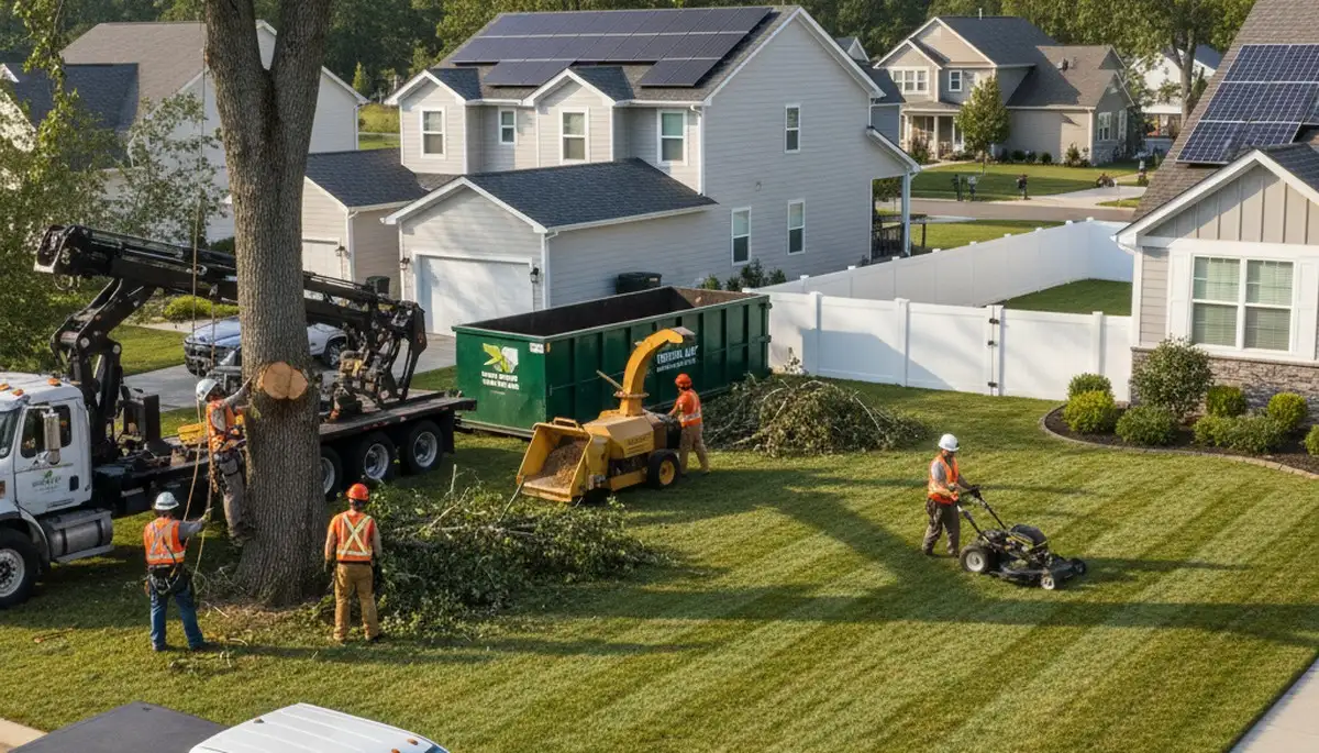 Professional lawn and tree service in Richmond, VA with expert trimming and yard care