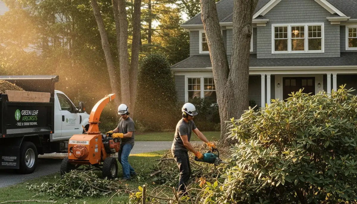 Professional shrub removal service clearing overgrown bushes in Richmond, VA yard